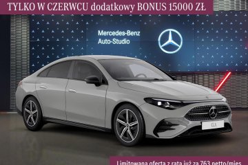 CLA 200 nowy model hybryda MHEV linia AMG grzana kierownica BURMESTER